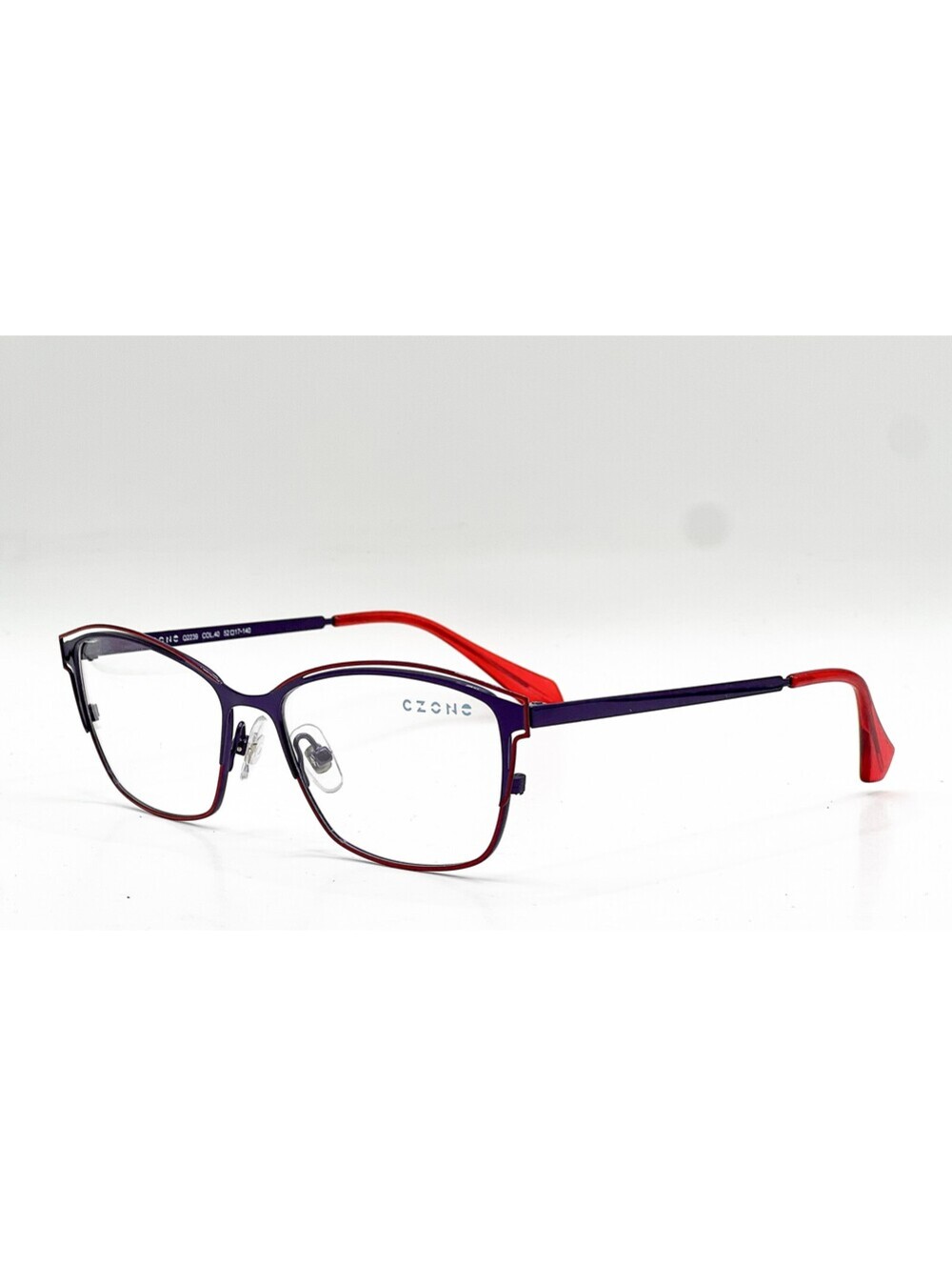 C-Zone Q2239 40 Purple/Red Authentic Eyeglasses 52-17-140